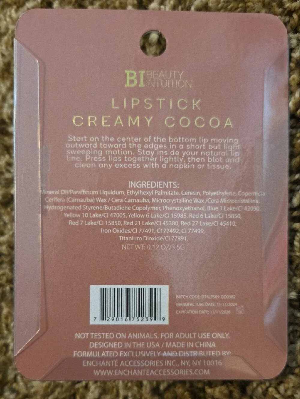 Bold & Bright Lipstick - Creamy Cocoa (Brown)